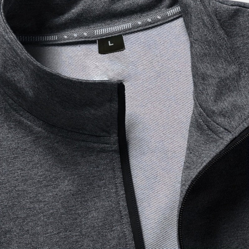 Elvean | Men’s Track Suit With Zip Front Jacket and Drawstring Trousers