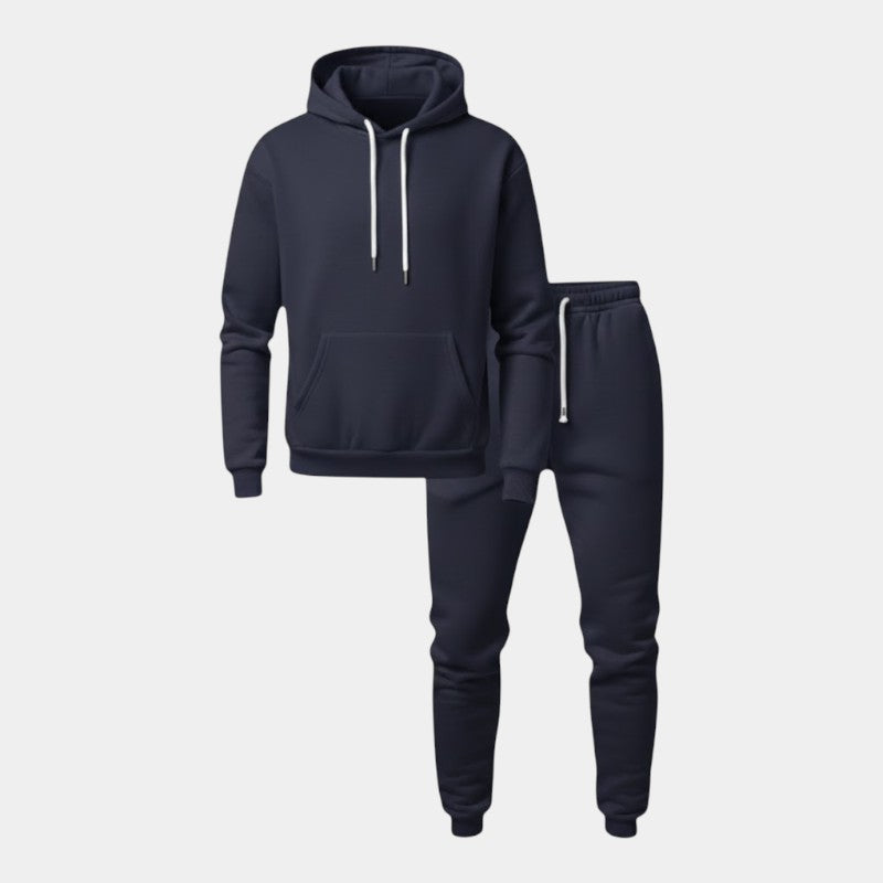 Men’s Knit Tracksuit With Hoodie and Joggers