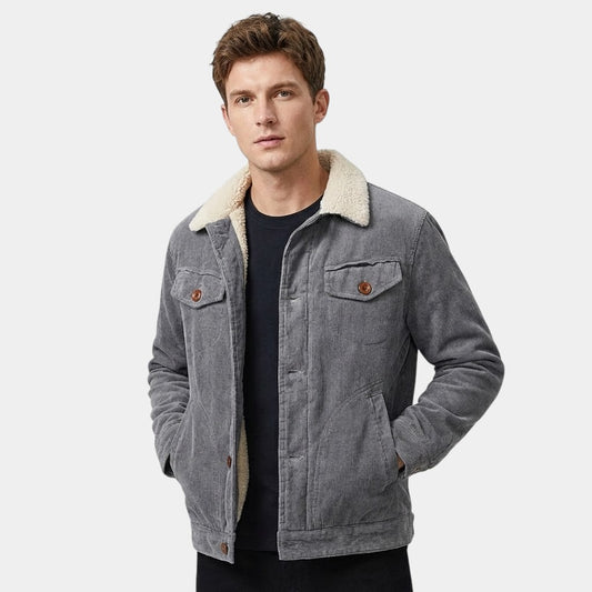 Elvean | Men’s Corduroy Jacket With Lined Inner Layer