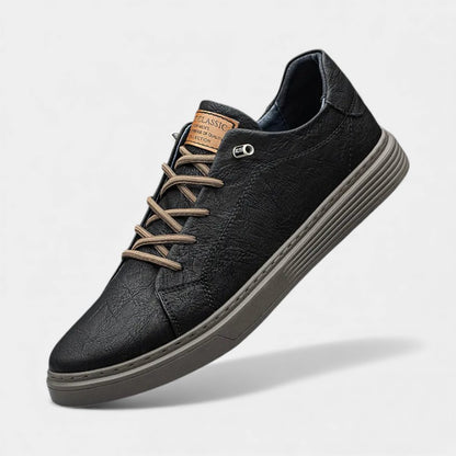 Elvean | Men’s Lace Up Trainers With Low Profile Design