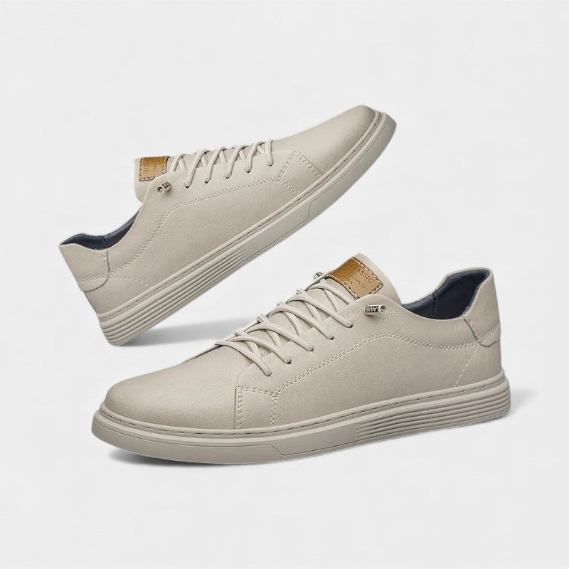 Elvean | Men’s Lace Up Trainers With Low Profile Design