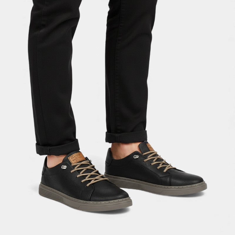 Elvean | Men’s Lace Up Trainers With Low Profile Design