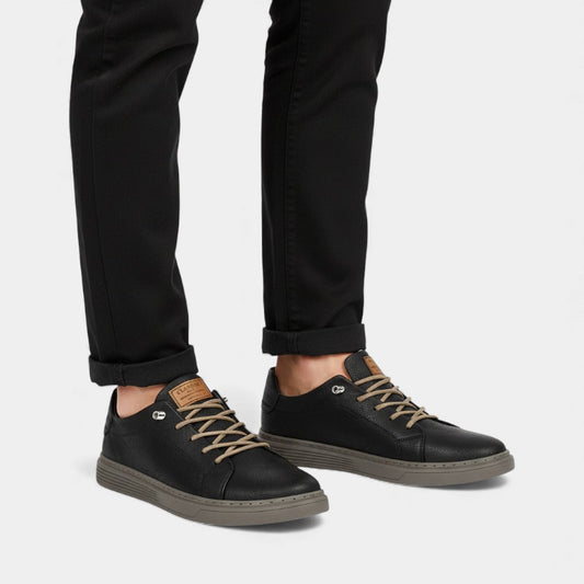 Elvean | Men’s Lace Up Trainers With Low Profile Design