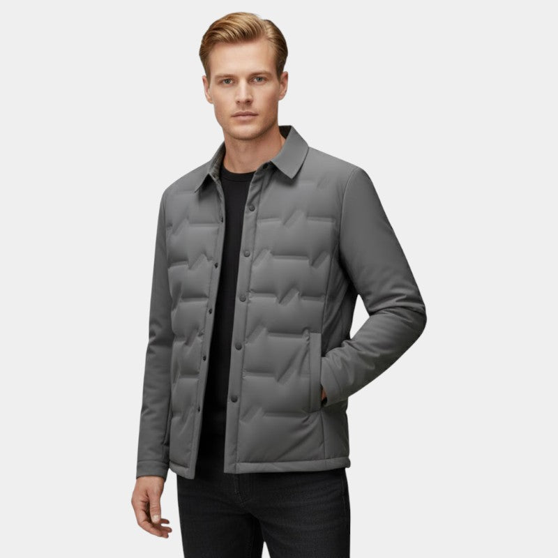 Elvean | Men’s Padded Jacket With Button Fastening