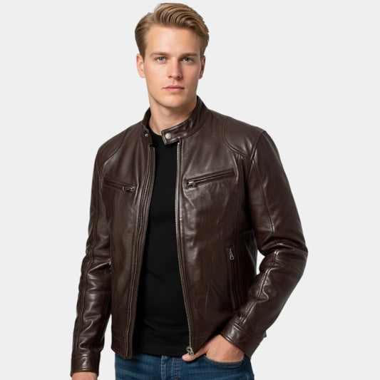 Elvean | Men’s Polyester Blend Jacket With Insulated Lining and Wind Guard