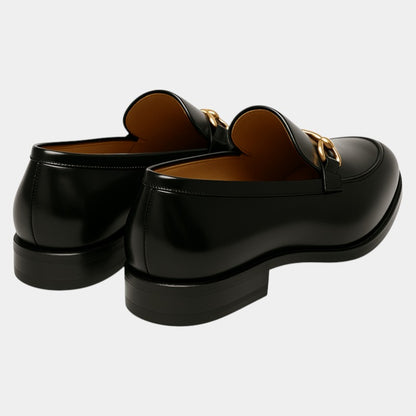 Elvean | Men’s Slip On Loafers With Low Profile Shape and Metal Detail