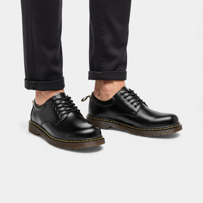 Elvean | Men’s Textured Upper Lace Up Shoes