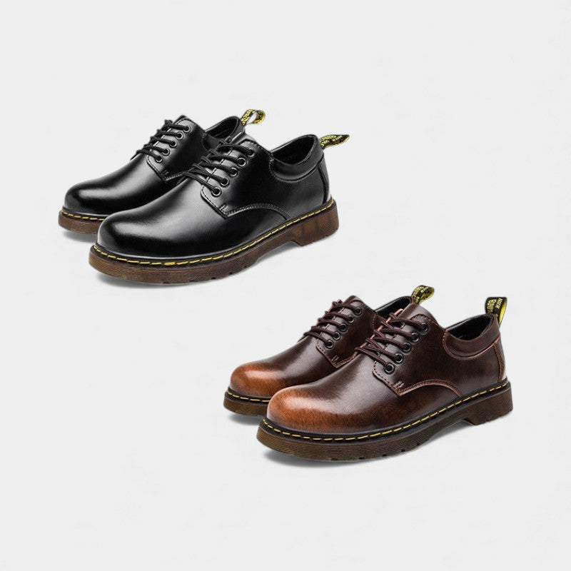 Elvean | Men’s Textured Upper Lace Up Shoes