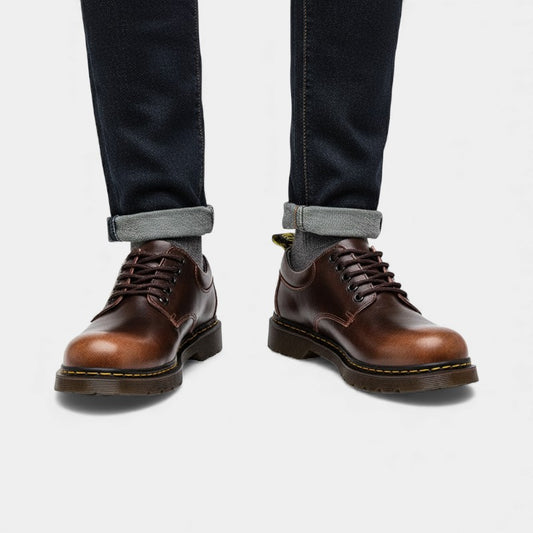 Elvean | Men’s Textured Upper Lace Up Shoes