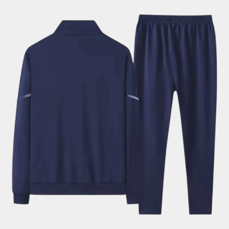 Elvean | Men’s Track Suit With Zip Front Jacket and Drawstring Trousers
