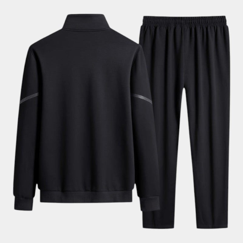 Elvean | Men’s Track Suit With Zip Front Jacket and Drawstring Trousers