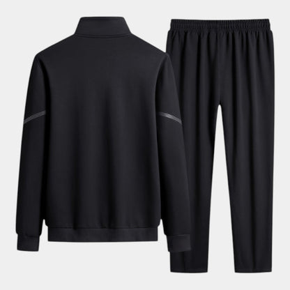 Elvean | Men’s Track Suit With Zip Front Jacket and Drawstring Trousers