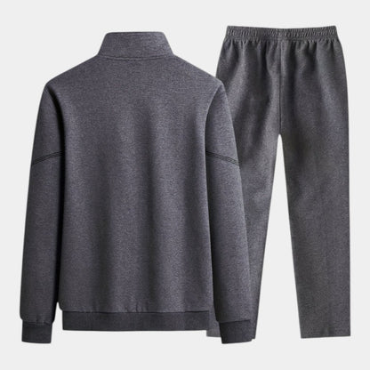 Elvean | Men’s Track Suit With Zip Front Jacket and Drawstring Trousers