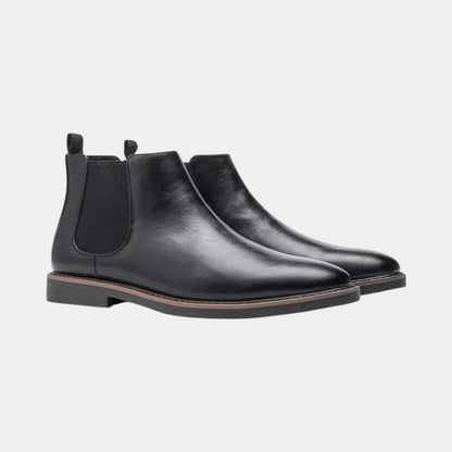 Men’s Chelsea Boots With Elastic Side Panels and Pull Tabs