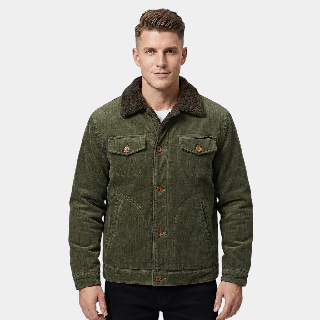 Men’s Corduroy Jacket With Lined Inner Layer