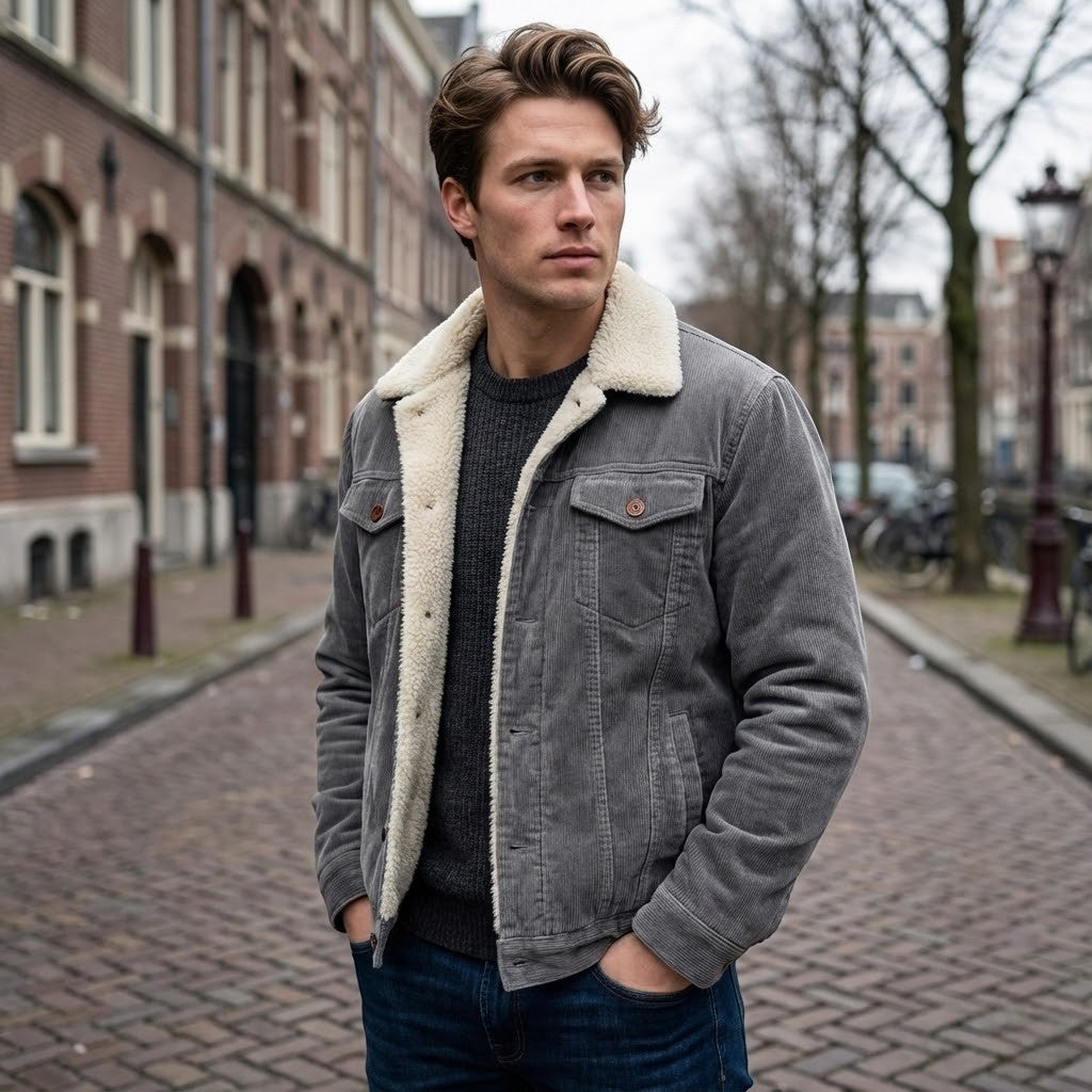 Men’s Corduroy Jacket With Lined Inner Layer
