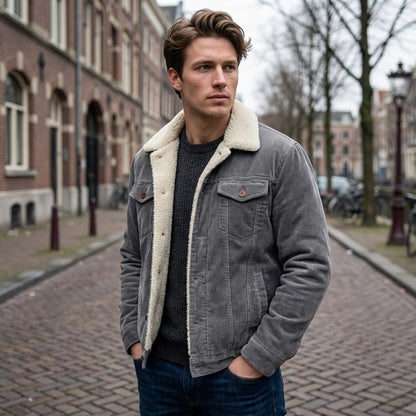 Men’s Corduroy Jacket With Lined Inner Layer