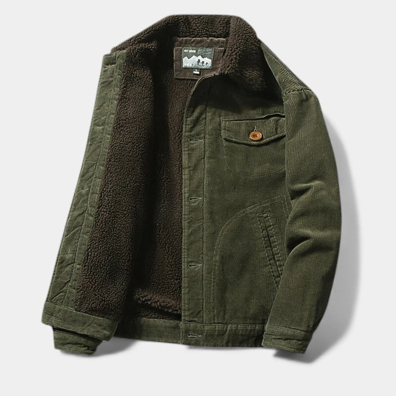 Men’s Corduroy Jacket With Lined Inner Layer