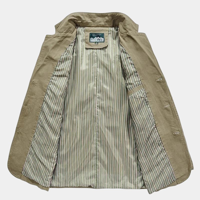 Men’s Cotton Blazer With Button Fastening