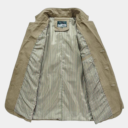 Men’s Cotton Blazer With Button Fastening