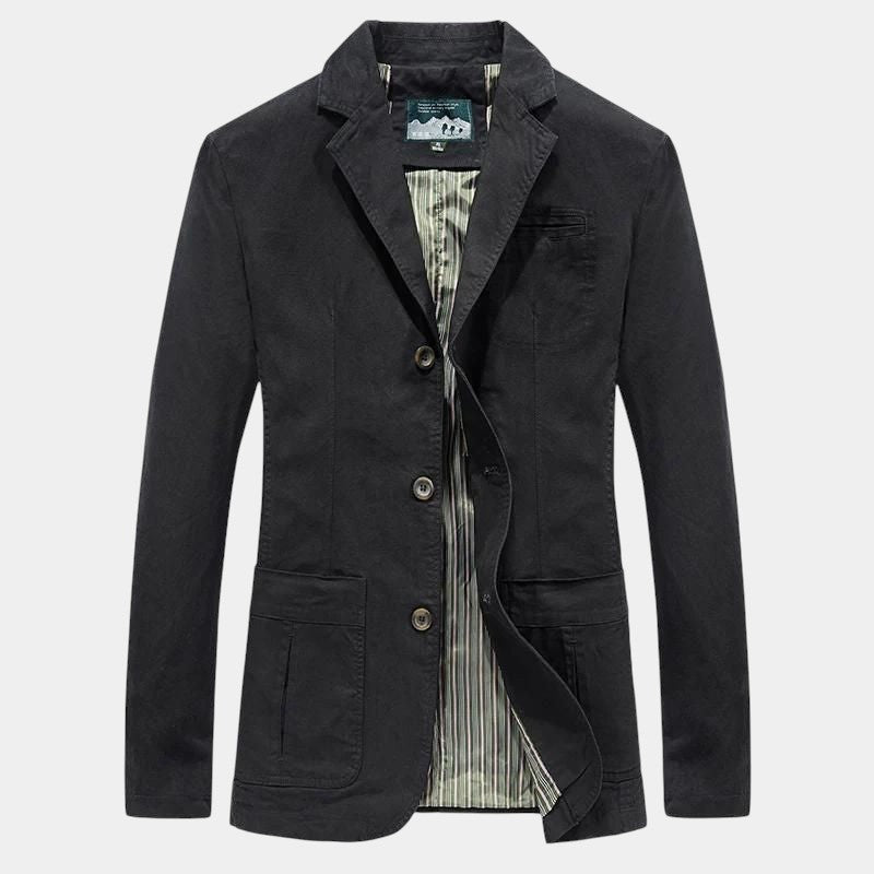 Men’s Cotton Blazer With Button Fastening
