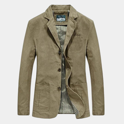 Men’s Cotton Blazer With Button Fastening