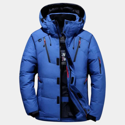 Men’s Insulated Hooded Jacket With Water Repellent Finish