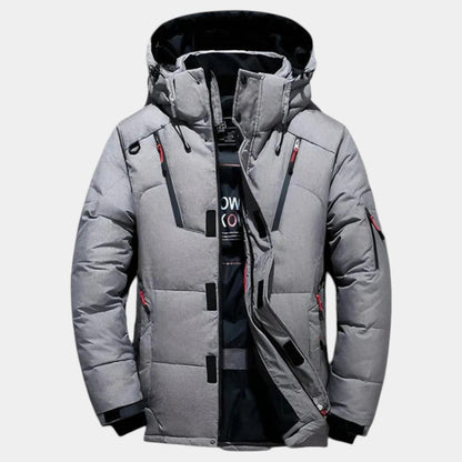 Men’s Insulated Hooded Jacket With Water Repellent Finish