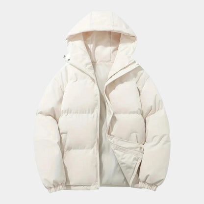 Men’s Insulating Blend Coat With Hood and Wind Shielding Cut Fit