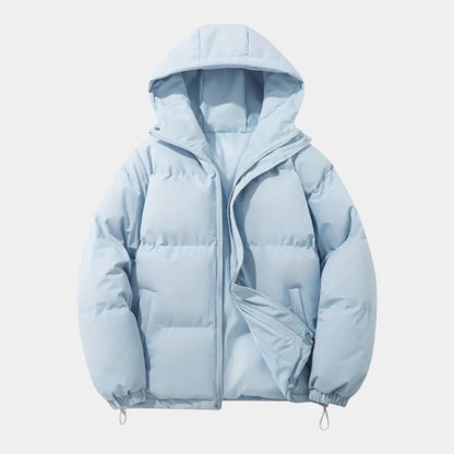 Men’s Insulating Blend Coat With Hood and Wind Shielding Cut Fit