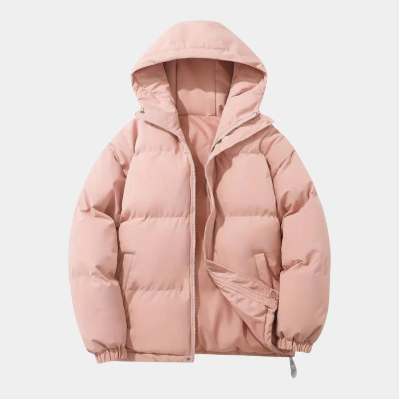 Men’s Insulating Blend Coat With Hood and Wind Shielding Cut Fit