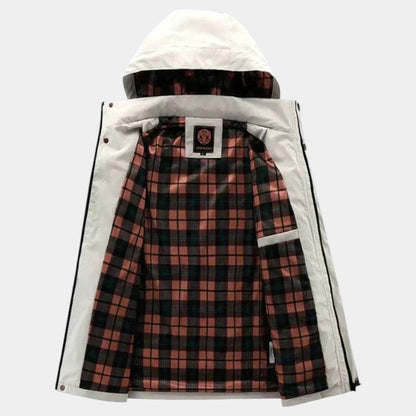 Men’s Jacket With Removable Hood and Zip Front