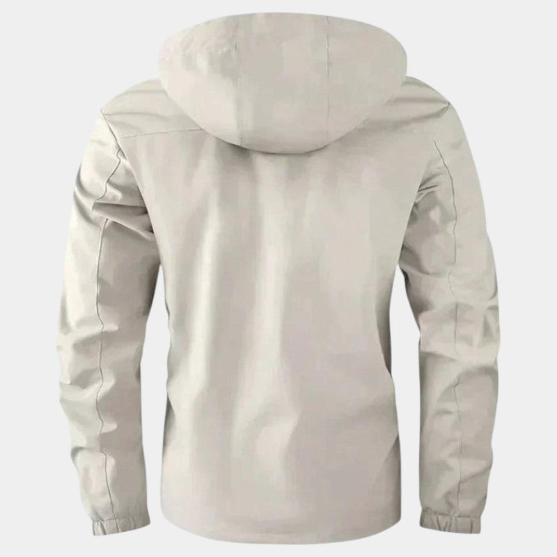 Men’s Jacket With Removable Hood and Zip Front