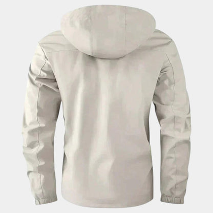 Men’s Jacket With Removable Hood and Zip Front