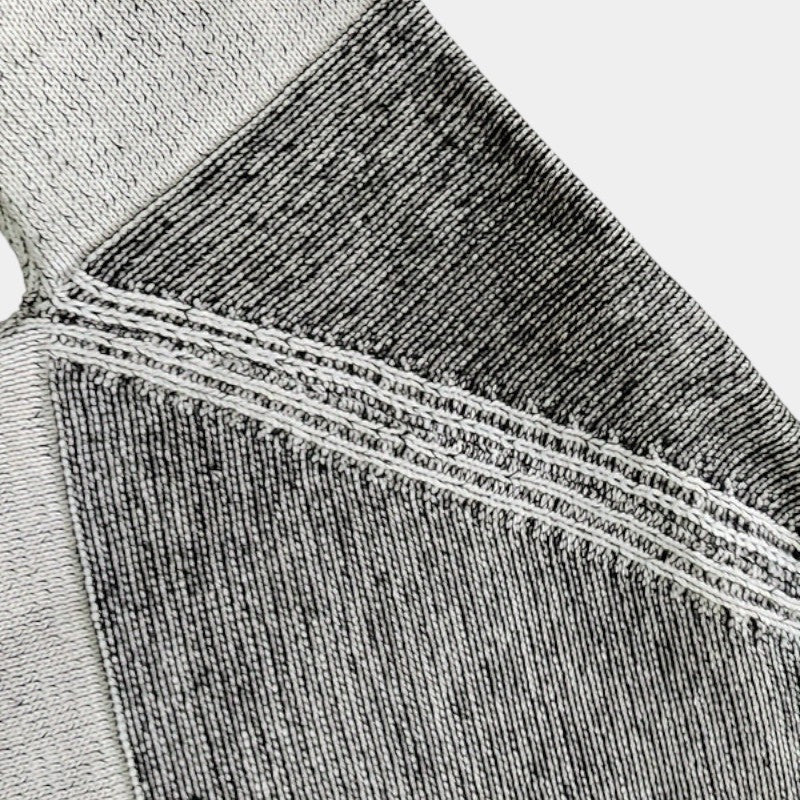 Men’s Knit Hoodie With Textured Panels