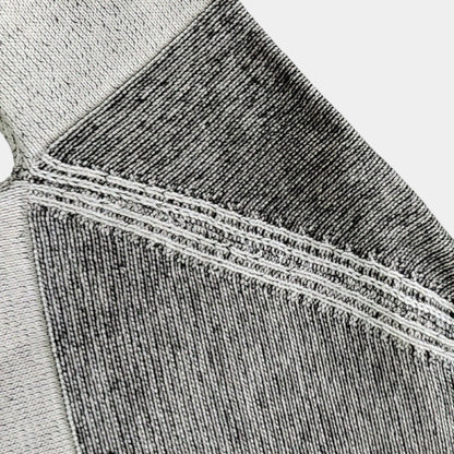 Men’s Knit Hoodie With Textured Panels