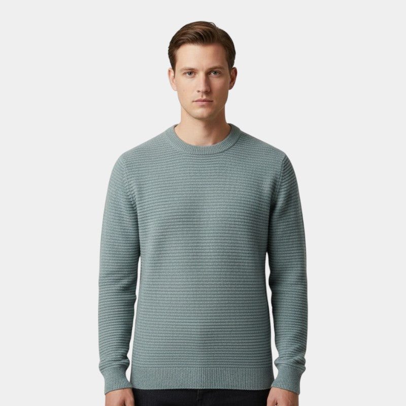 Men’s Knit Sweater With Crew Neck