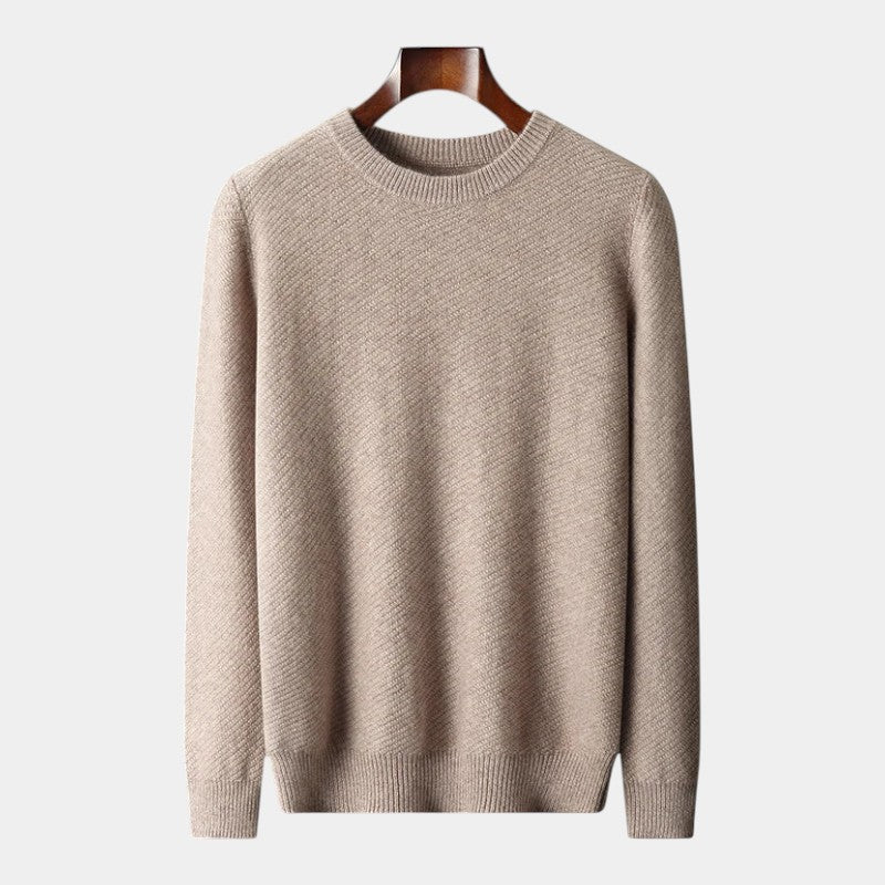 Men’s Knit Sweater With Crew Neck