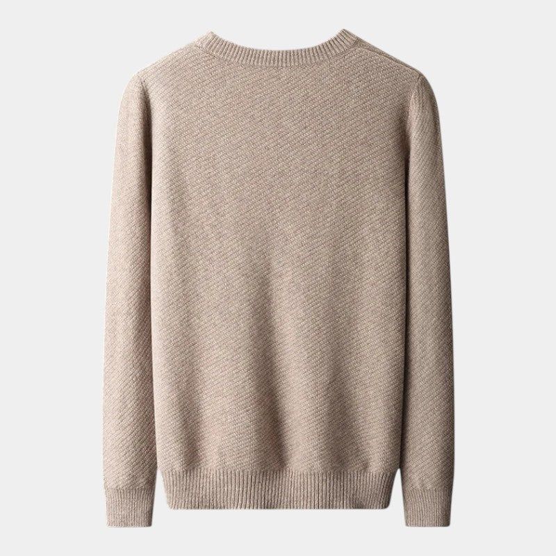Men’s Knit Sweater With Crew Neck