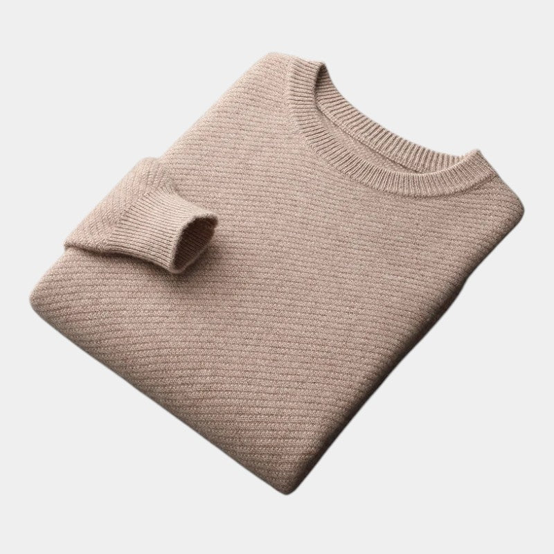 Men’s Knit Sweater With Crew Neck