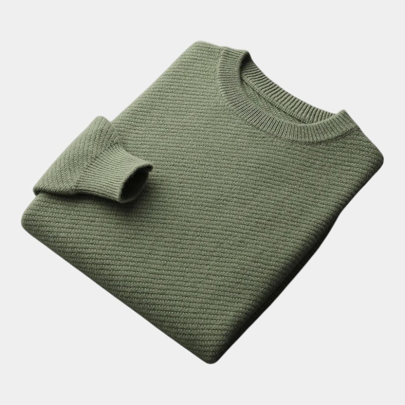 Men’s Knit Sweater With Crew Neck