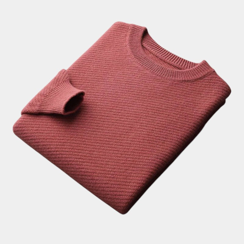 Men’s Knit Sweater With Crew Neck