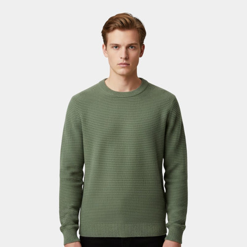 Men’s Knit Sweater With Crew Neck