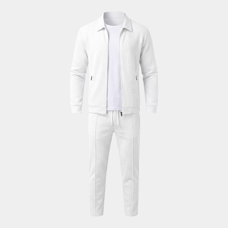 Men’s Knit Tracksuit With Zip Top and Joggers