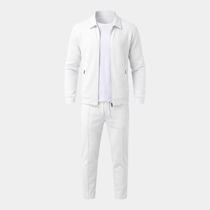 Men’s Knit Tracksuit With Zip Top and Joggers