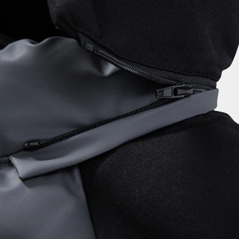 Men’s Padded Hooded Jacket With Zip Fastening