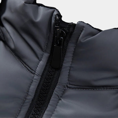 Men’s Padded Hooded Jacket With Zip Fastening