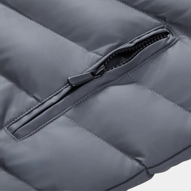 Men’s Padded Hooded Jacket With Zip Fastening