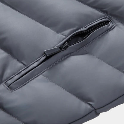 Men’s Padded Hooded Jacket With Zip Fastening