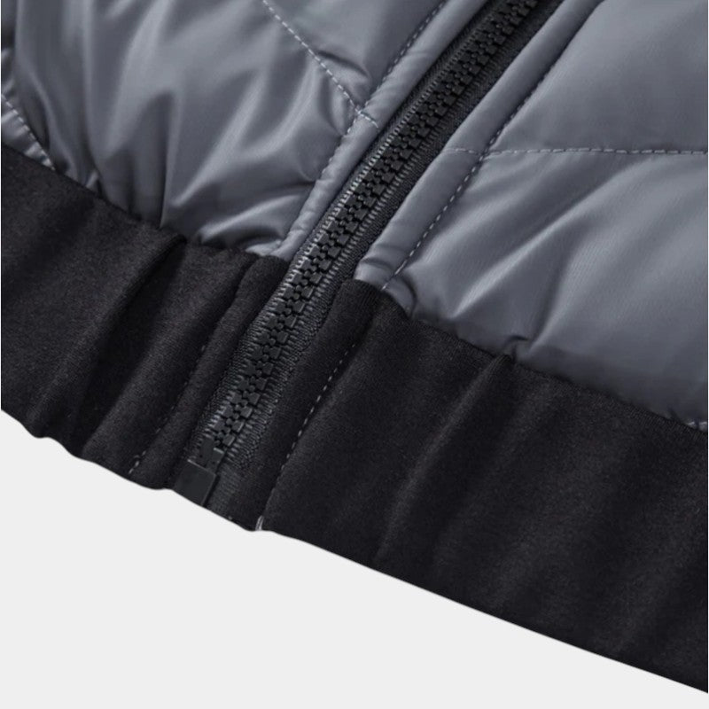 Men’s Padded Hooded Jacket With Zip Fastening